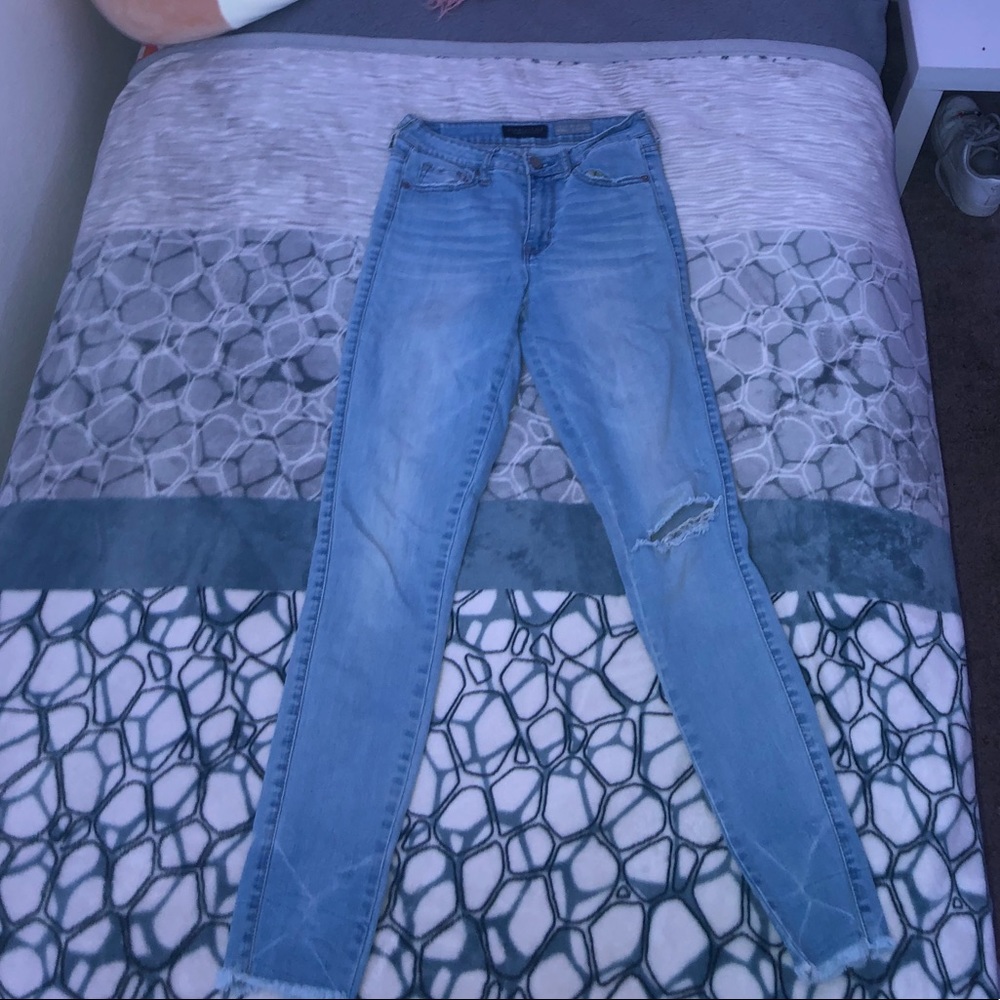 Light denim jeans